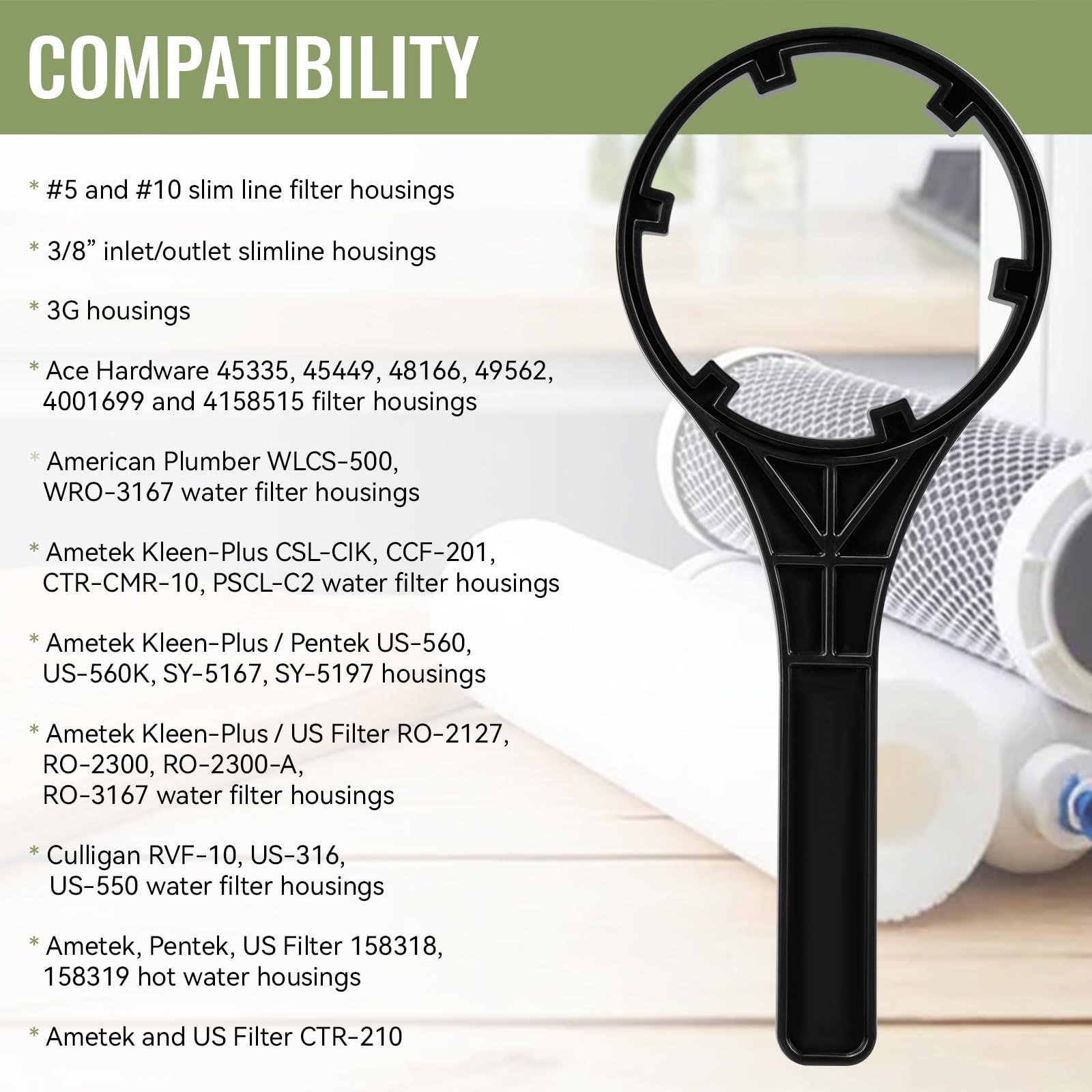 Amazon.com: Magluv 150539 SW-1 Water Filter Housing Wrench, Water